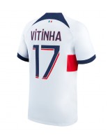 Paris Saint-Germain Vitinha #17 Venkovní Dres 2023-24 Krátký Rukáv